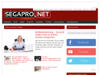 Screenshot des Blogs SegaPro . Wir bringen frischen Wind