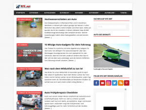 Screenshot des Blogs Kfz.net Portal für Autonews und Autobilder