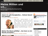 Screenshot des Blogs Meine Million und ich…