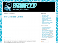 Screenshot des Blogs Brainfood
