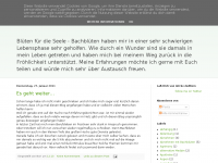 Screenshot des Blogs Bachblüten – Blüten für die Seele