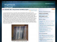 Screenshot des Blogs Hightech Journal