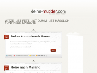 Screenshot des Blogs Deine Mudder – Das beste deiner Mutter!