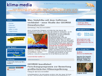 Screenshot des Blogs klima-media.de – Infoblog zum Klimawandel