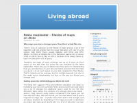 Screenshot des Blogs Living Abroad