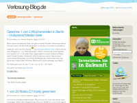 Screenshot des Blogs Verlosung-Blog.de