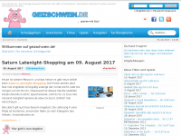 Screenshot des Blogs geizschwein.de