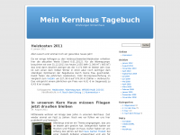 Screenshot des Blogs Mein Kernhaus Tagebuch
