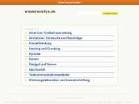 Screenshot des Blogs WissensRallye