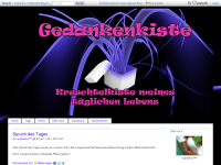 Screenshot des Blogs Gedankenkiste