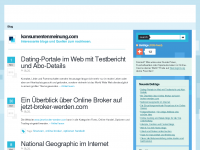 Screenshot des Blogs konsumentenmeinung.com
