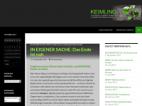 Screenshot des Blogs KEIMLING