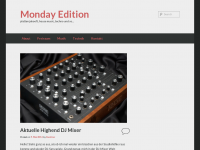 Screenshot des Blogs Monday Edition