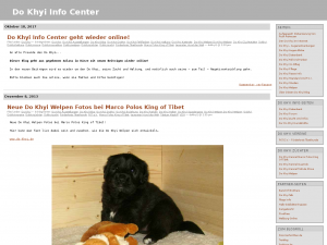 Screenshot des Blogs Do Khyi Info Center