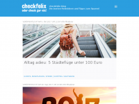 Screenshot des Blogs checkfelix.com Reiseblog