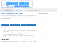 Screenshot des Blogs Sudoku Rätsel