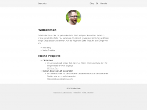 Screenshot des Blogs My Site