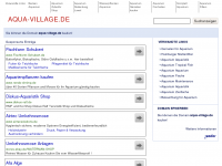 Screenshot des Blogs aquavillage – Aquaristikportal und Blog