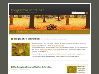 Screenshot des Blogs Biographie schreiben.
