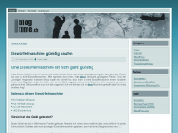 Screenshot des Blogs Blogtime