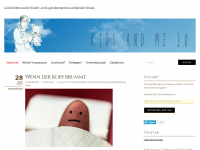 Screenshot des Blogs kids and me