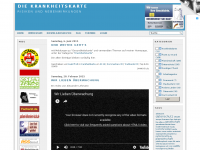 Screenshot des Blogs Die Krankheitskarte