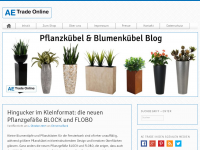 Screenshot des Blogs Das Blumen- und Pflanzkübel-Blog