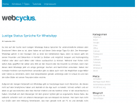 Screenshot des Blogs webcyclus