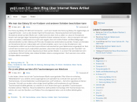 Screenshot des Blogs Yaijii.com 2.0 SEO Internet Newsblog und mehr!