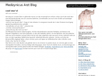 Screenshot des Blogs medizynicus