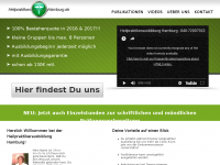 Screenshot des Blogs Heilpraktikerausbildung Hamburg