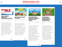 Screenshot des Blogs Kinderseiten.net