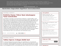 Screenshot des Blogs Die etwas anderen News
