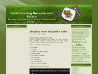 Screenshot des Blogs Salatdressing Rezepte und Salate