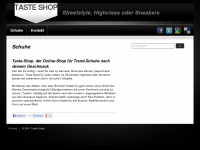 Screenshot des Blogs Sneaker-Blog für Trend-Schuhe