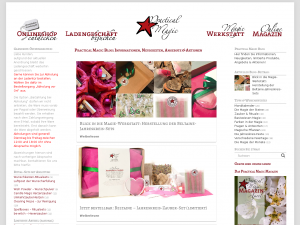 Screenshot des Blogs Magische Nachrichten – im Practical Magic Blog.
