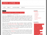 Screenshot des Blogs KAHMANN.NET Techblog