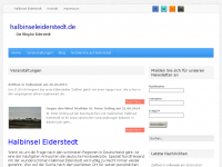 Screenshot des Blogs Allgemeine Halbinsel Eiderstedtd Seite