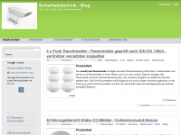Screenshot des Blogs Sicherheitstechnik-Blog.de
