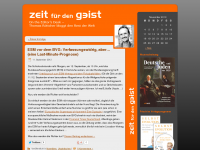 Screenshot des Blogs Zeit für den Geist
