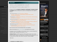 Screenshot des Blogs Synopticum.net – Hintergründiges auf einen Blick