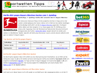 Screenshot des Blogs Sportwetten-Tipps