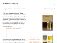 Screenshot des Blogs apfelwein-blog.de Ausblicke auf die hessische Apfelweinkultur.
