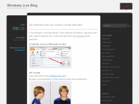 Screenshot des Blogs Windows Live Blog
