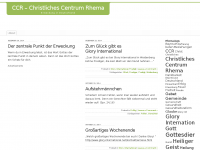 Screenshot des Blogs Christliches Centrum Rhema