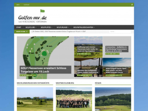 Screenshot des Blogs Golfen MV