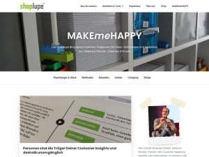 Screenshot des Blogs Shoplupe Blog