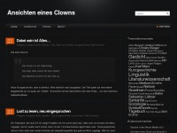 Screenshot des Blogs Ansichten eines Clowns