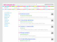 Screenshot des Blogs Fett-Reduziert