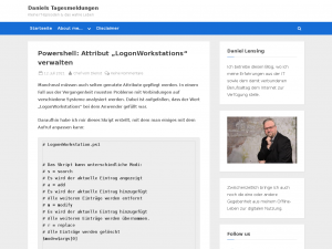 Screenshot des Blogs Daniels Tagesmeldungen